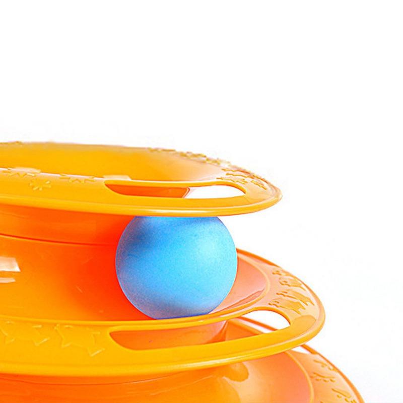 3-Tier Interactive Cat Ball Track Toy for Indoor Cats