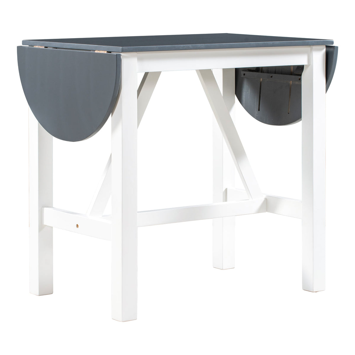 Counter Height Drop Leaf Dining Table Set for Small Spaces