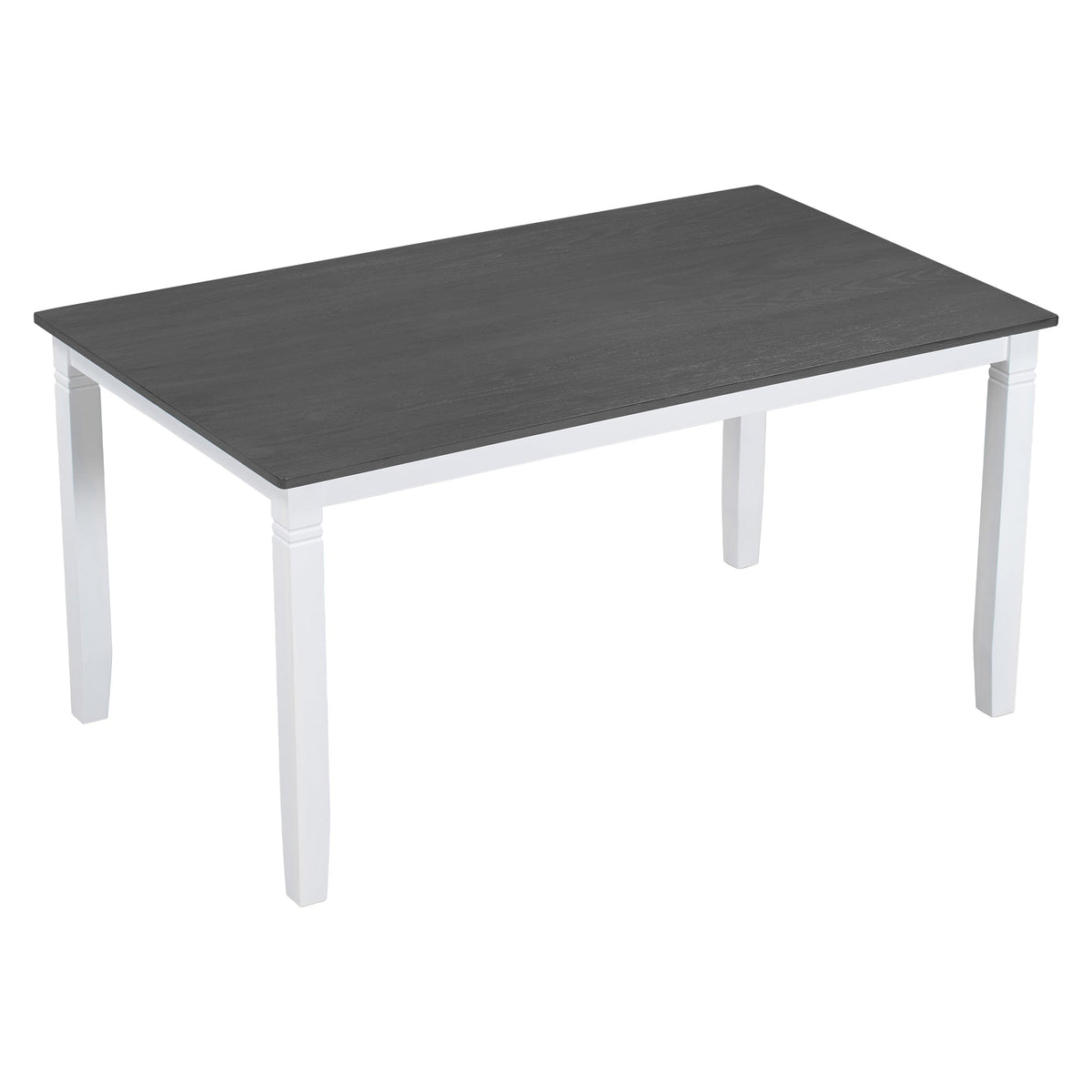 Farmhouse 6-Piece Dining Table Set with Bench and 4 Chairs