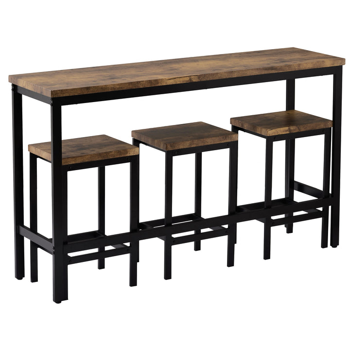 Counter Height Dining Set with 3 Stools for Small Spaces
