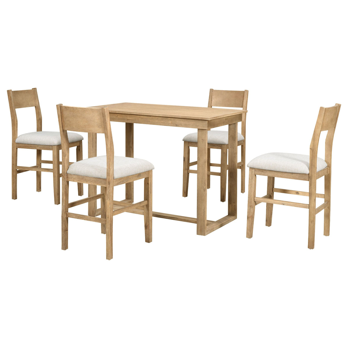 Farmhouse Counter Height Dining Set for Small Kitchens