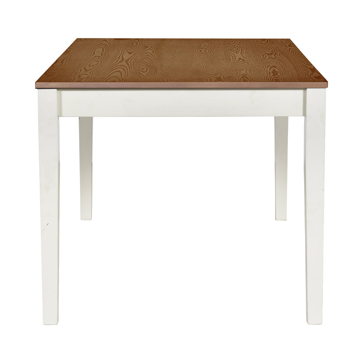 Mid-Century 6-Piece Dining Table Set with Drawers & Seating