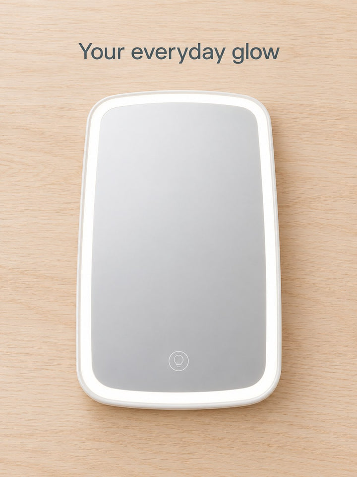 Touch-Control LED Makeup Mirror for Desk and Dorm Use