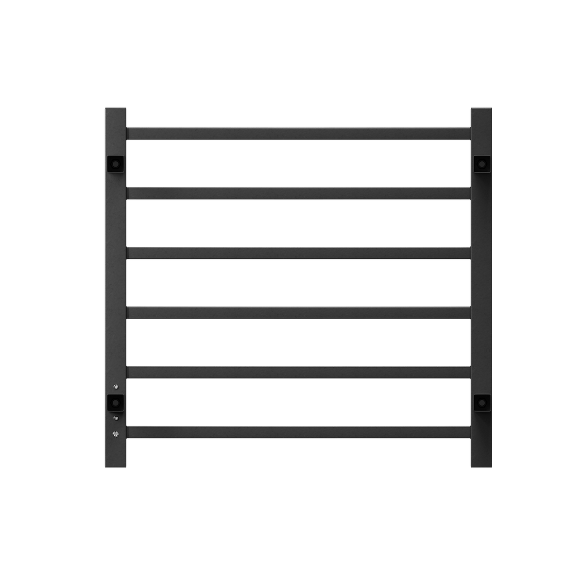 Electric Towel Warmer with Timer, Matte Black 6-Bar