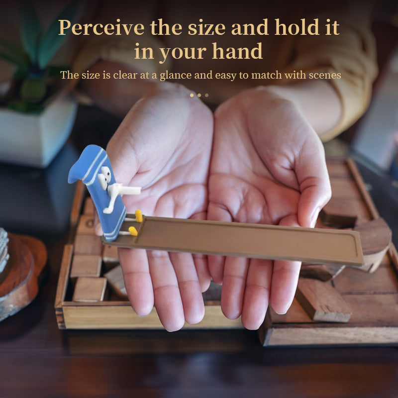 Incense Stick Holder With Handmade Ash-Catching Tray