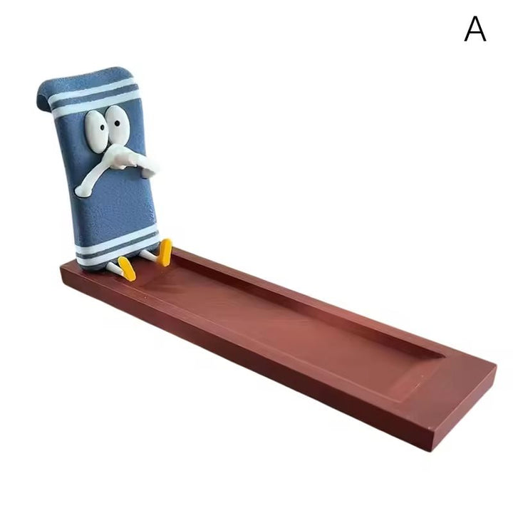 Incense Stick Holder With Handmade Ash-Catching Tray