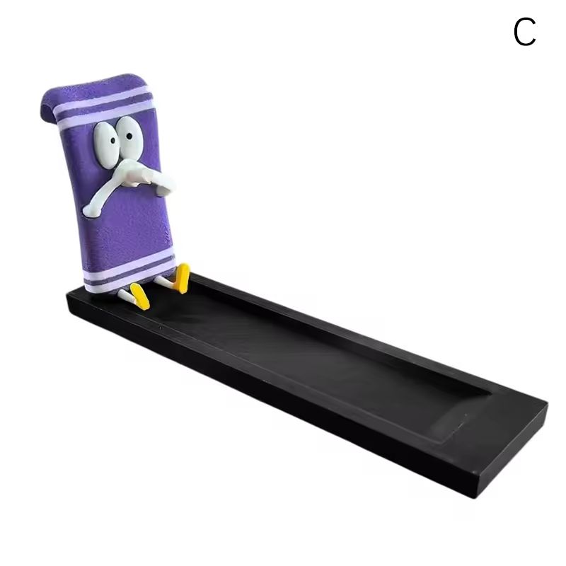 Incense Stick Holder With Handmade Ash-Catching Tray