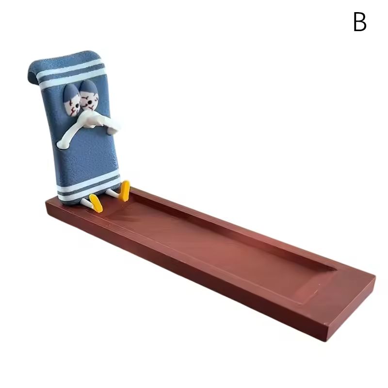 Incense Stick Holder With Handmade Ash-Catching Tray