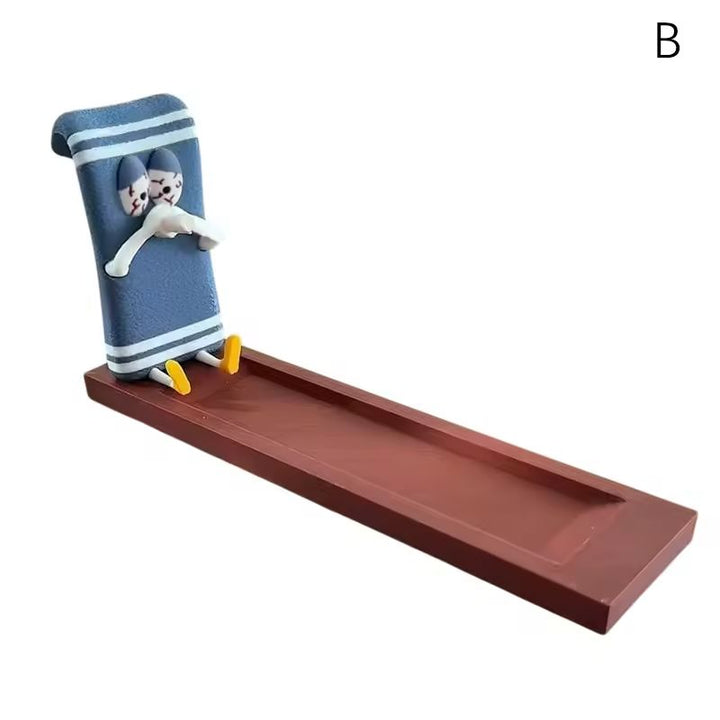 Incense Stick Holder With Handmade Ash-Catching Tray