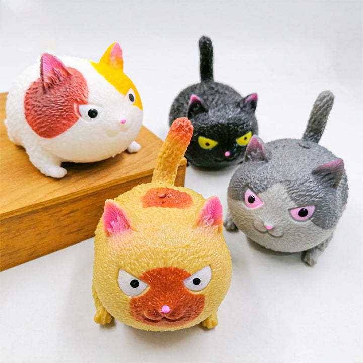 Angry Cat Stress Relief Toy for Playful Desk Breaks