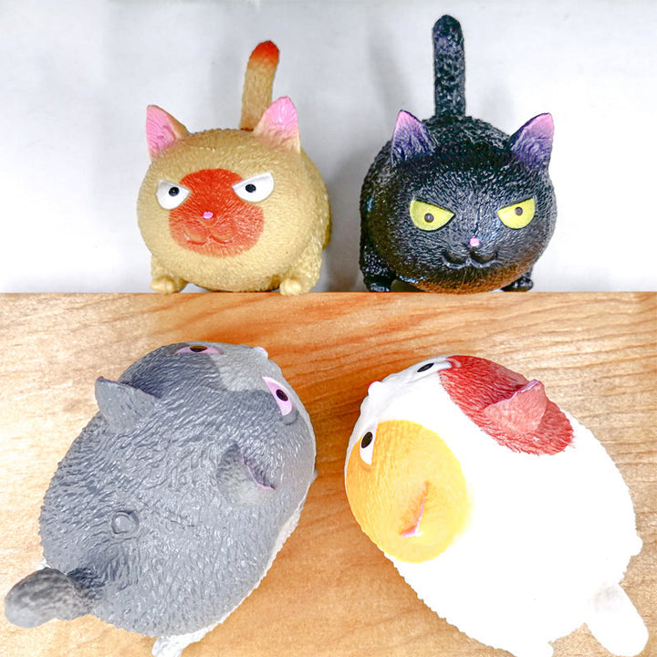 Angry Cat Stress Relief Toy for Playful Desk Breaks