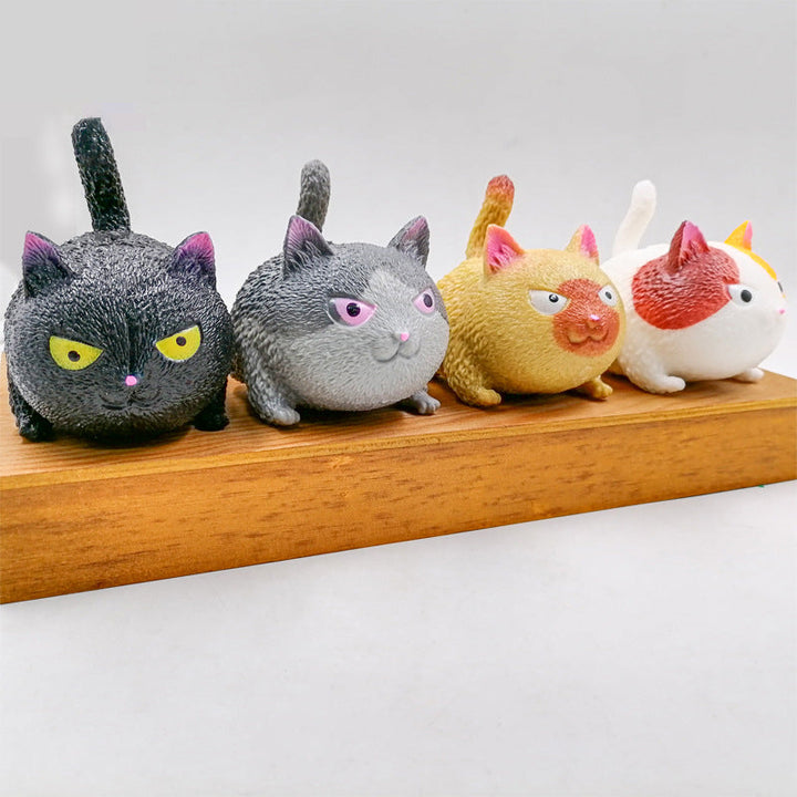 Angry Cat Stress Relief Toy for Playful Desk Breaks