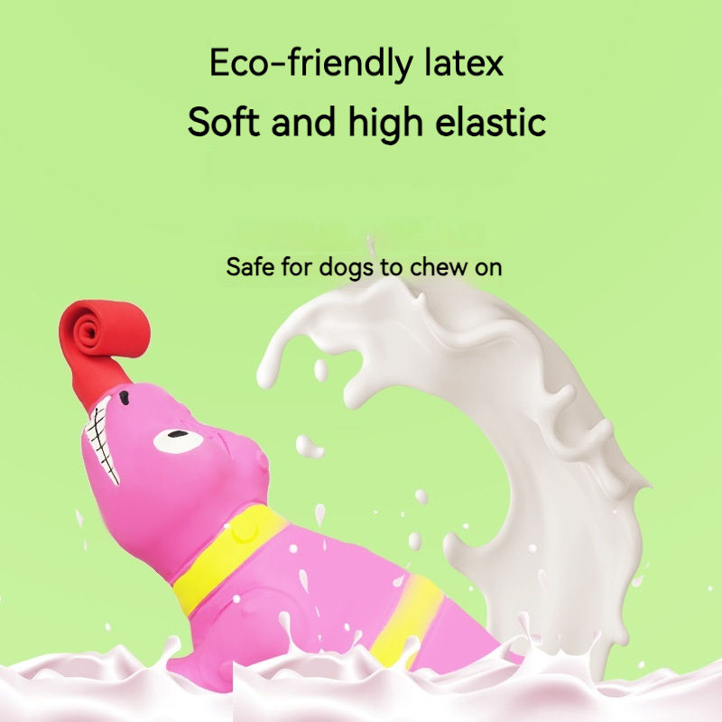 Textured Squeaky Dog Toy for Gentle Chewing & Play