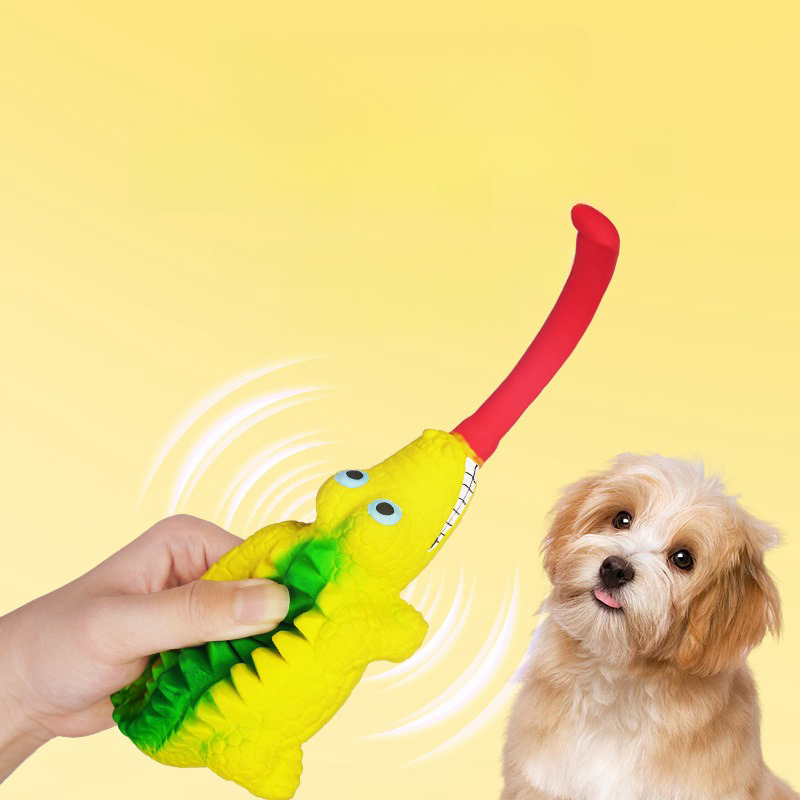 Textured Squeaky Dog Toy for Gentle Chewing & Play