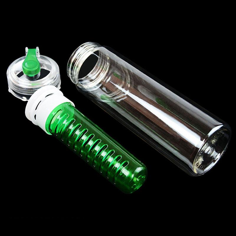 Fruit Infuser Water Bottle 700ml Flip Lid for Flavored Water