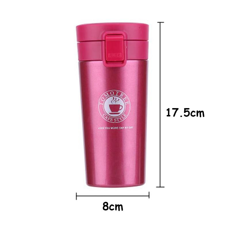 Stainless Steel Travel Mug 380ml Leak-Resistant Tumbler
