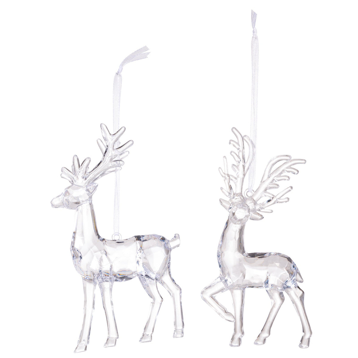 Transparent Elk Ornaments for Elegant Holiday Trees