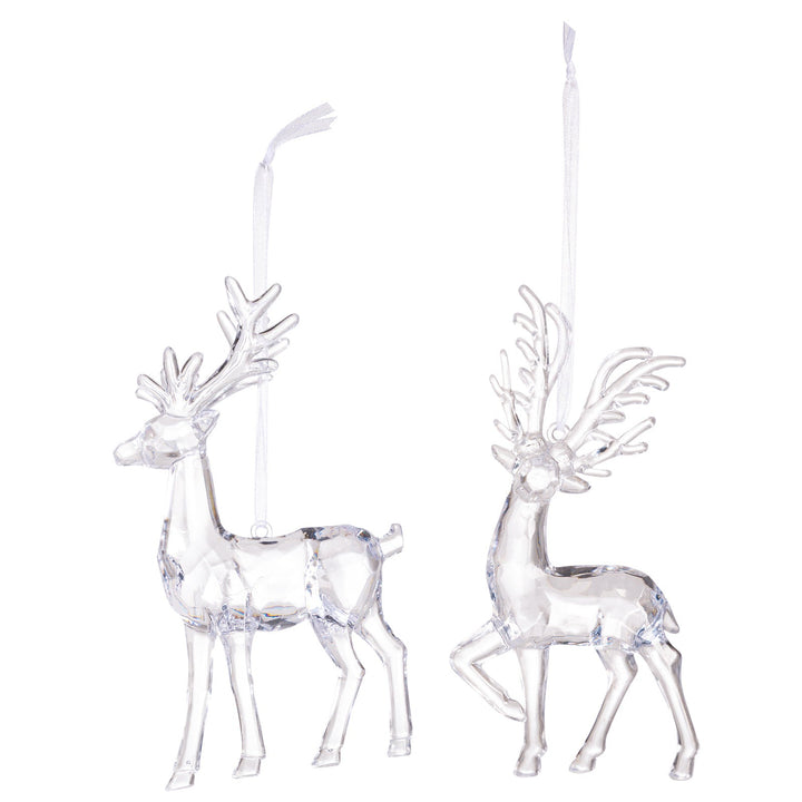 Transparent Elk Ornaments for Elegant Holiday Trees
