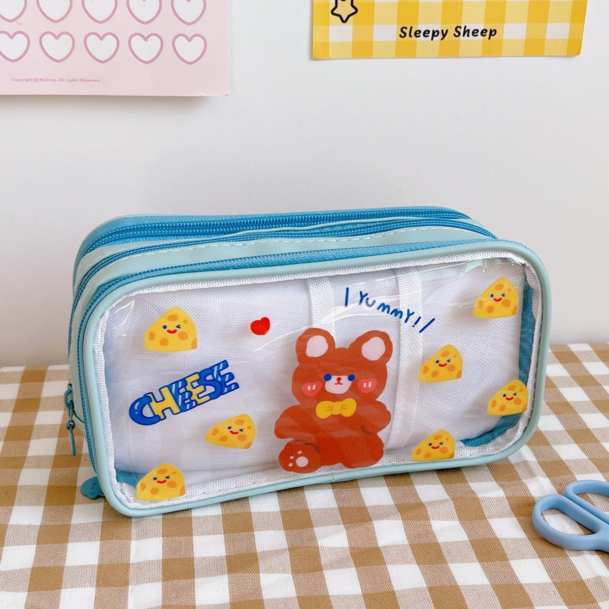 Transparent Pencil Bag with Large Capacity for School