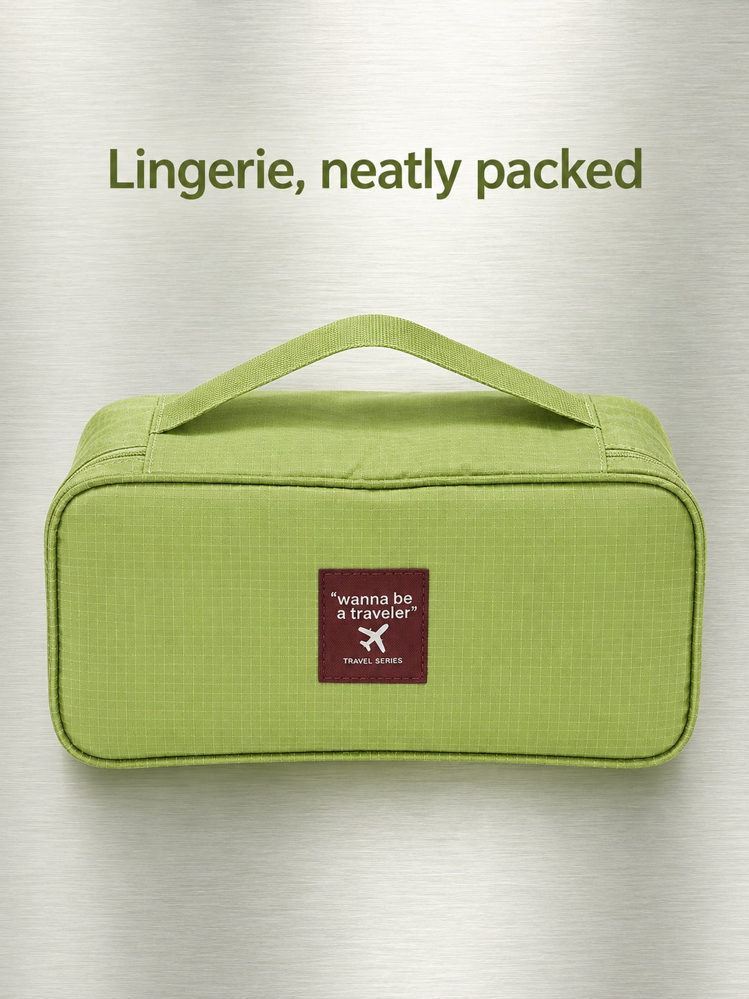 Travel Lingerie Organizer Bag with Bra Dividers & Pouch