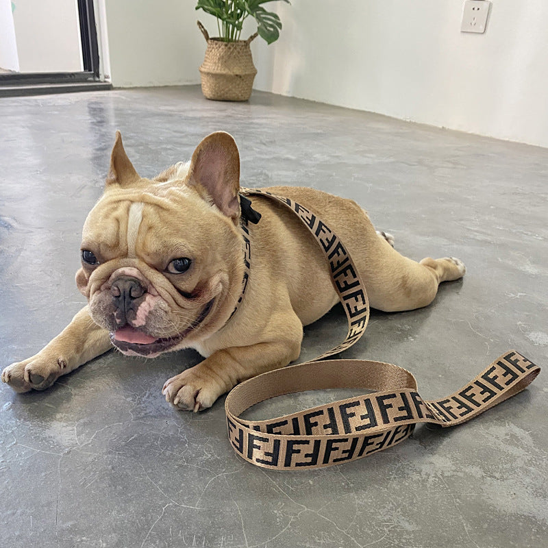Dog Harness and Leash Set for Stylish Daily Walks