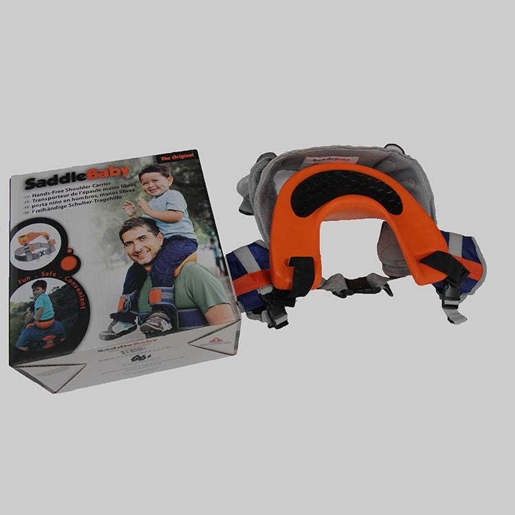 Child Carrier Harness with Hands-Free Saddle Seat Support