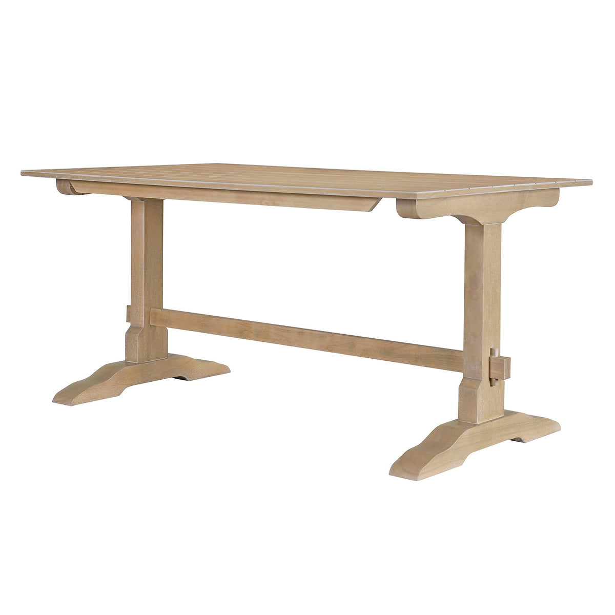 Retro Wood 3-Piece Dining Set for Four Guests