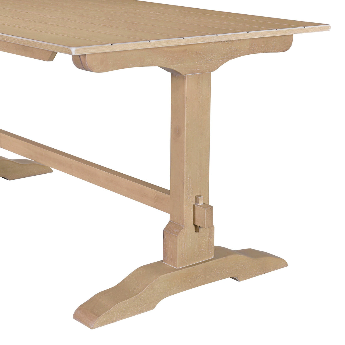 Retro Wood 3-Piece Dining Set for Four Guests