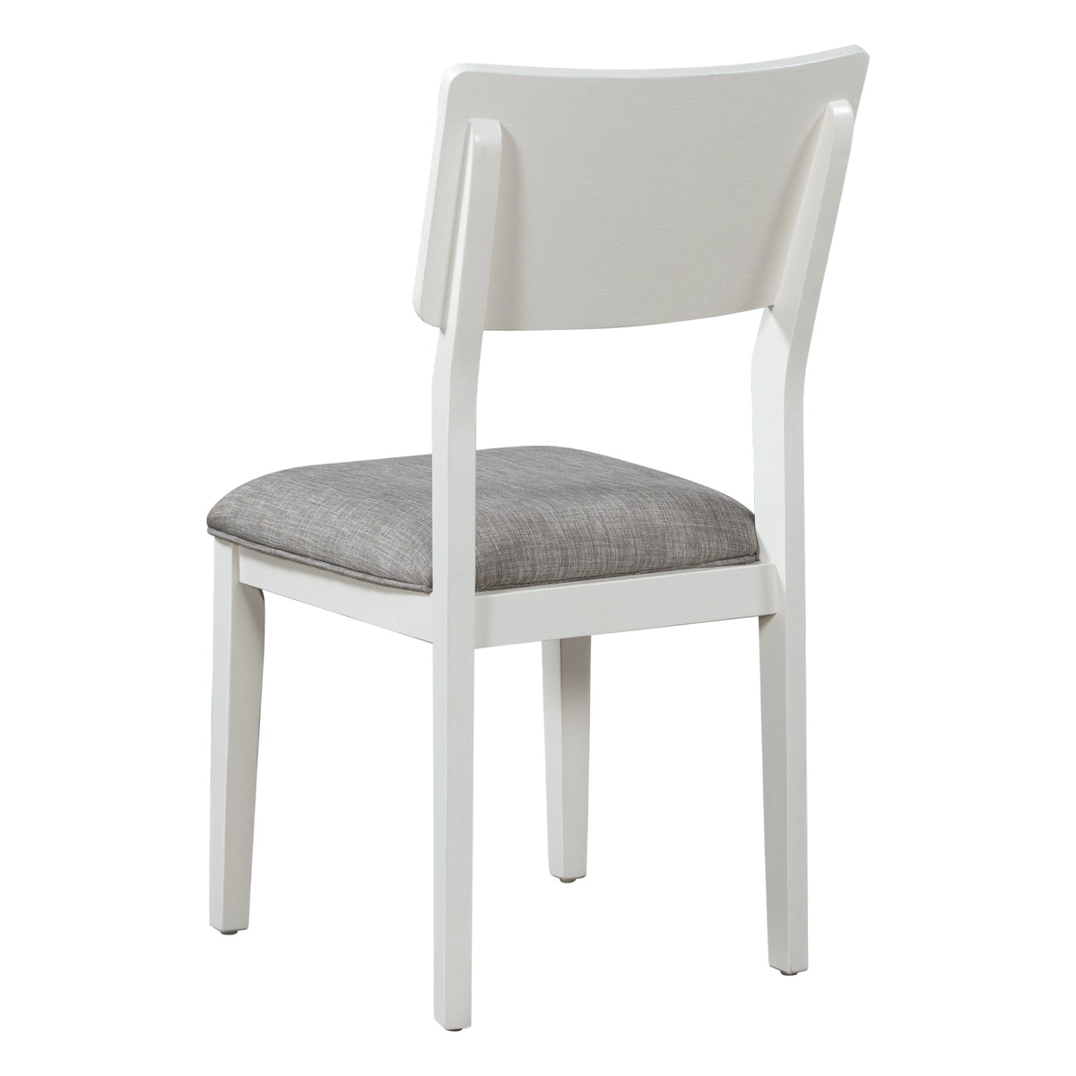 Dining Table Set with Bench, 6-Piece White and Gray