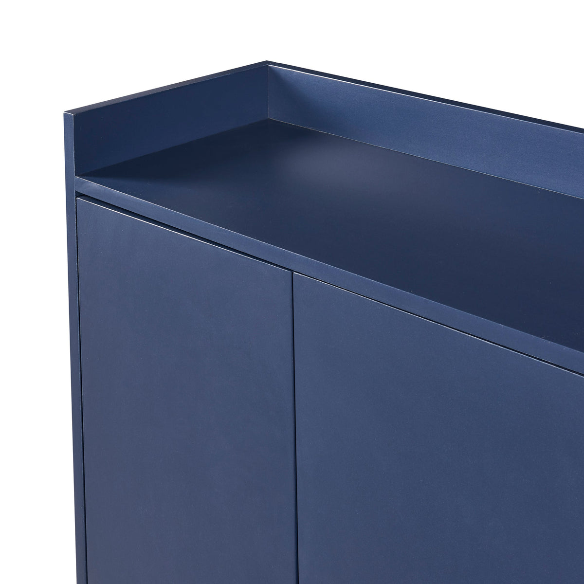 Navy Modern Sideboard Buffet Cabinet with Gold Base