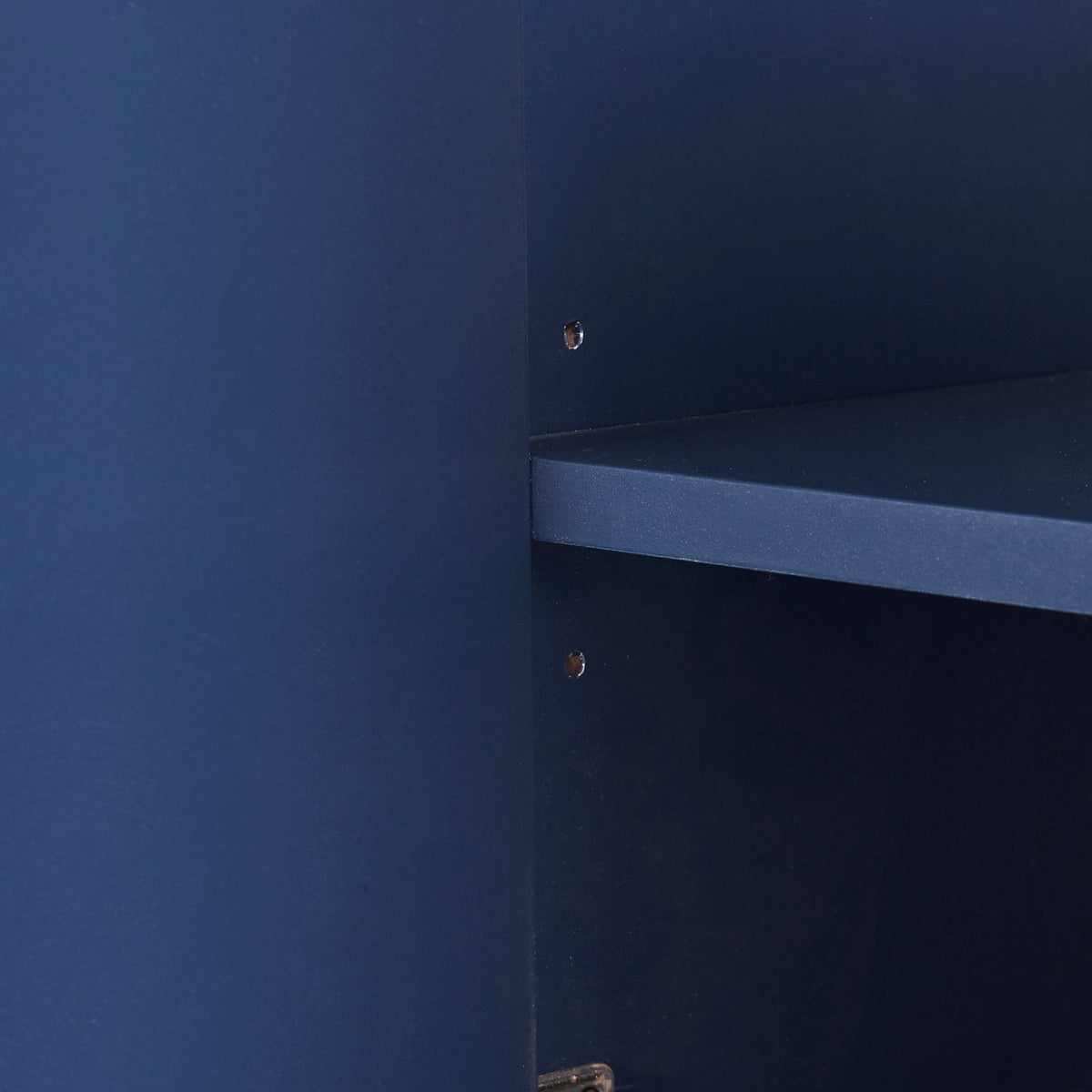 Navy Modern Sideboard Buffet Cabinet with Gold Base