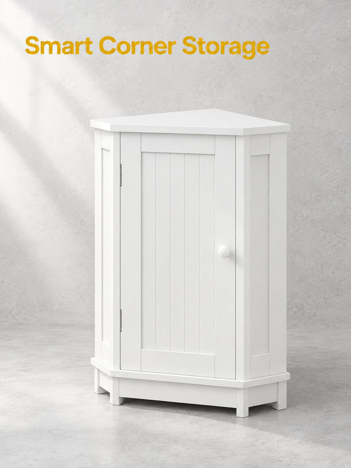 Triangle Corner Bathroom Cabinet with Adjustable Shelf