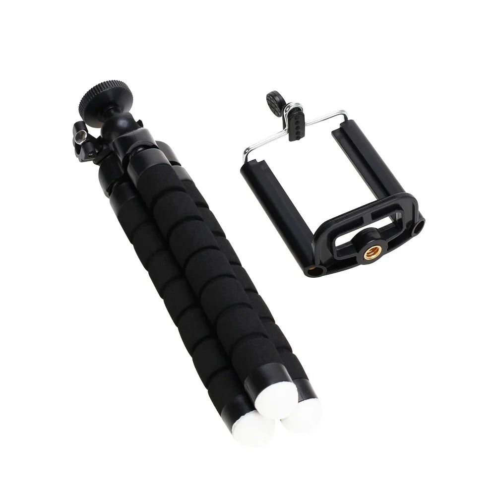 Flexible Mini Phone Tripod with Clamp and Ball Head