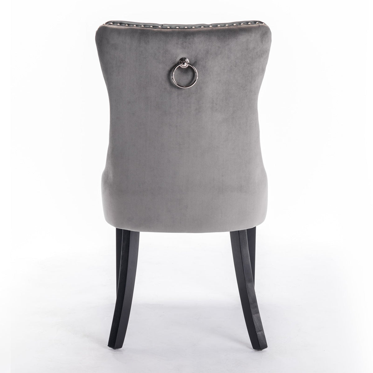 Tufted Modern Dining Chairs Set of 2 with Nailhead Trim