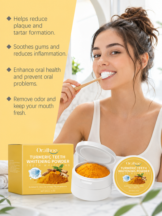 Turmeric Tooth Powder — Whiter Teeth, Healthier Gums Naturally