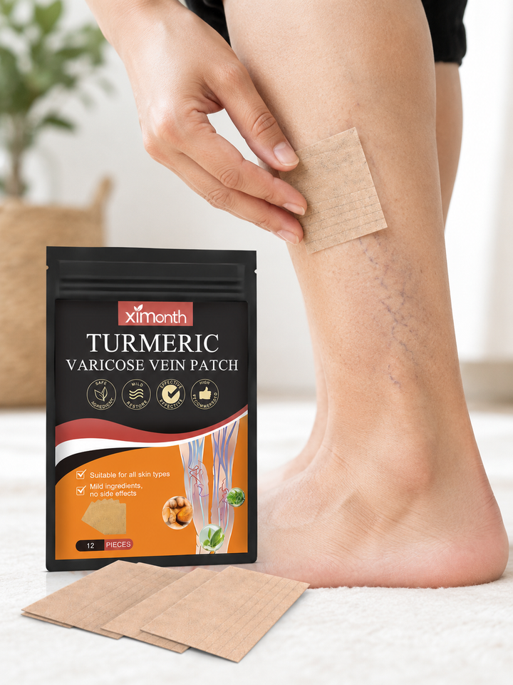 Turmeric Leg Patches — Soothing Relief for Visible Veins