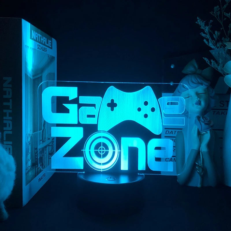 RGB 3D Night Light with App Control for Gaming Rooms