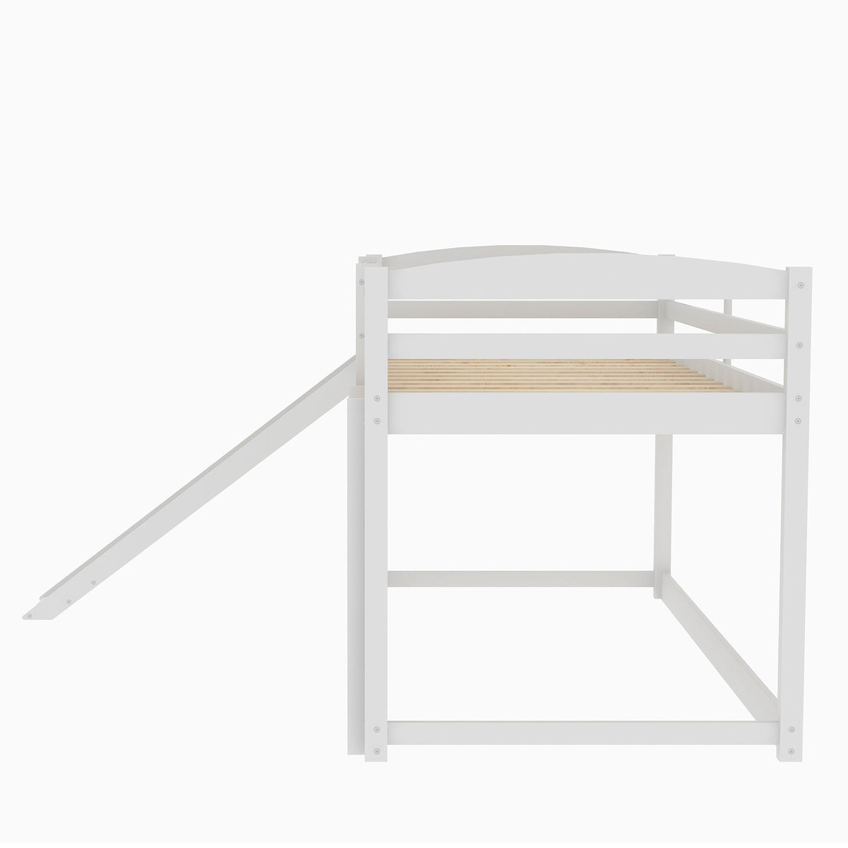 Twin Over Twin Bunk Bed with Slide and Ladder