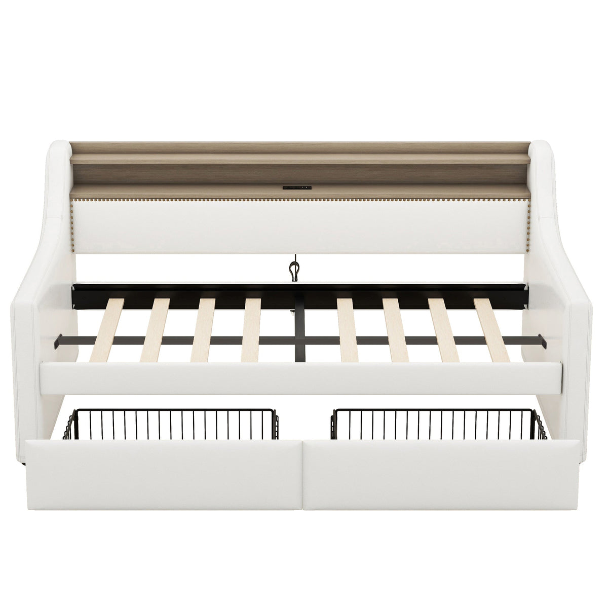 Twin Daybed with Drawers, Charging Station & LED Light