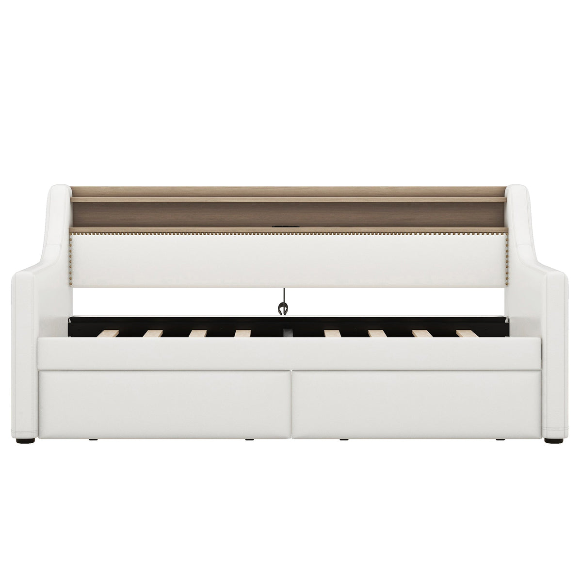 Twin Daybed with Drawers, Charging Station & LED Light