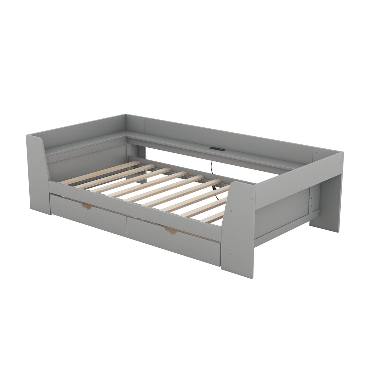 Twin Daybed with Drawers, Shelves & Charging Station