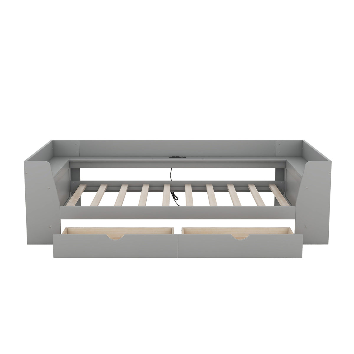 Twin Daybed with Drawers, Shelves & Charging Station