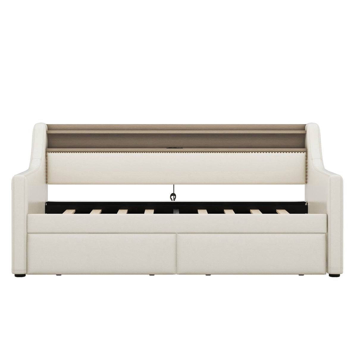 Twin Daybed with Storage Drawers and Charging Station