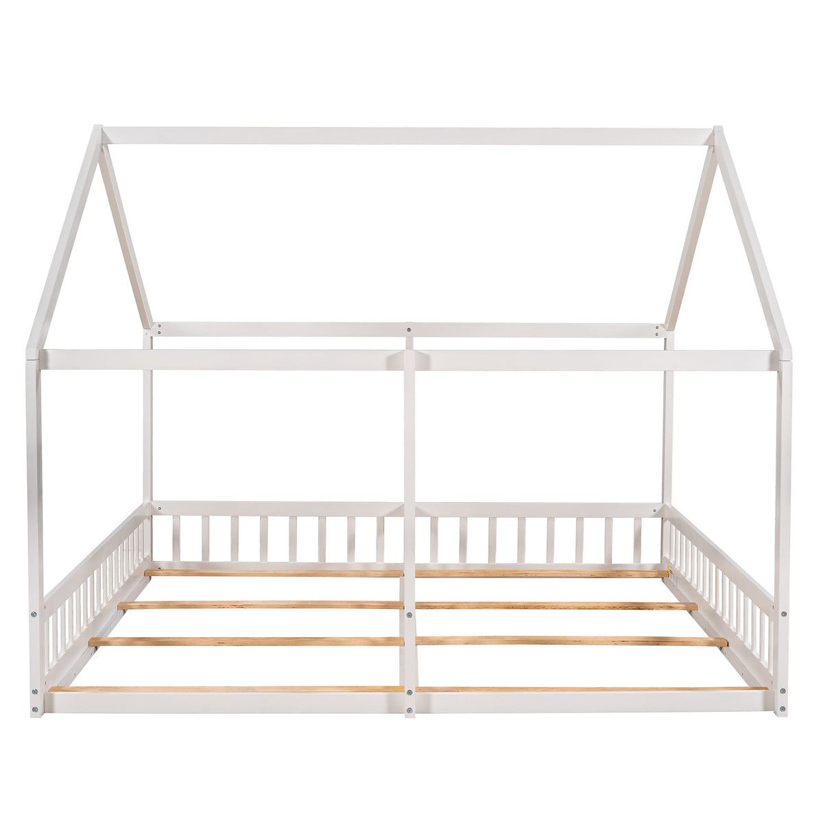 Twin House Platform Beds for Siblings Sharing a Room