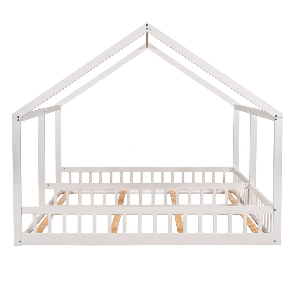 Twin House Platform Beds for Siblings Sharing a Room