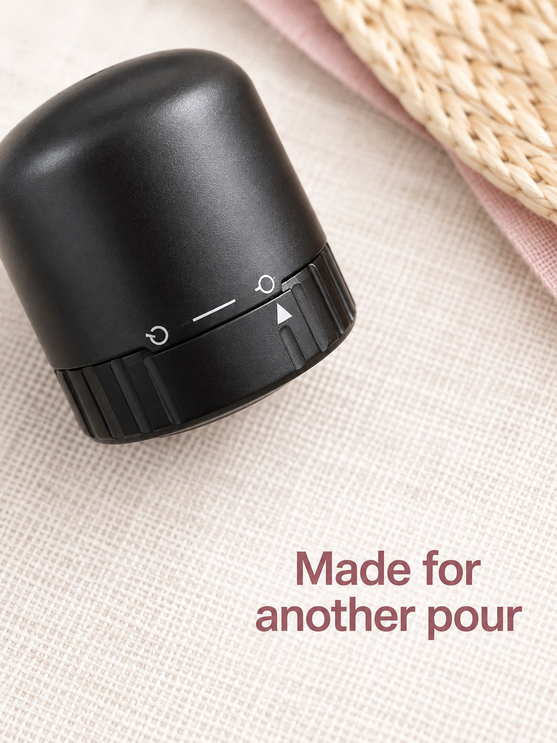 Twist-Lock Champagne Stopper That Keeps Wine Fresh