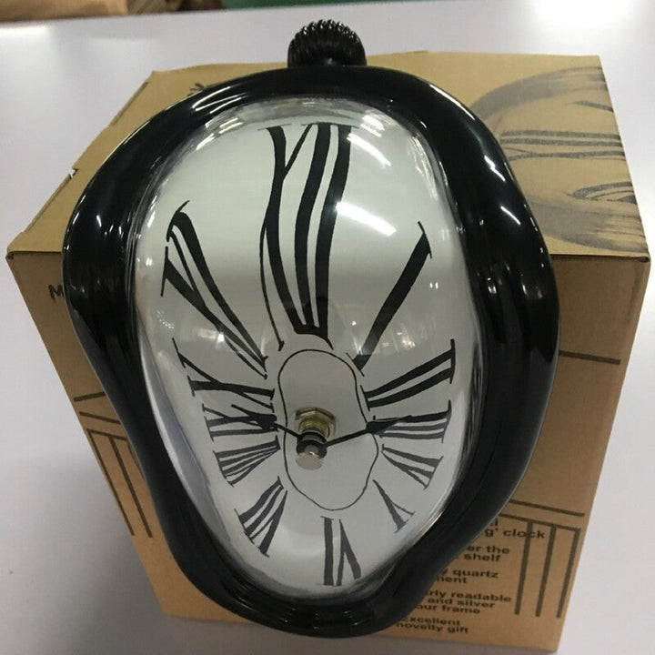 Melting Wall Clock with Roman Numerals | Retro Decor