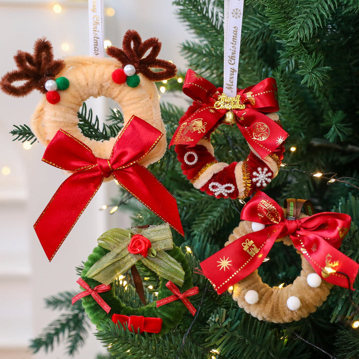 Christmas Wreath Ornaments for Festive Tree Decor