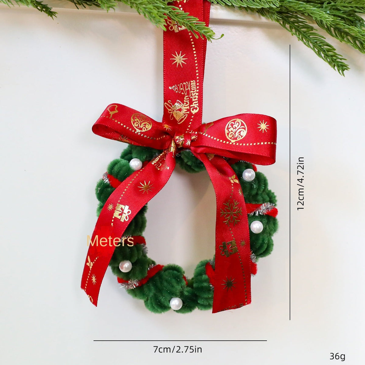 Christmas Wreath Ornaments for Festive Tree Decor