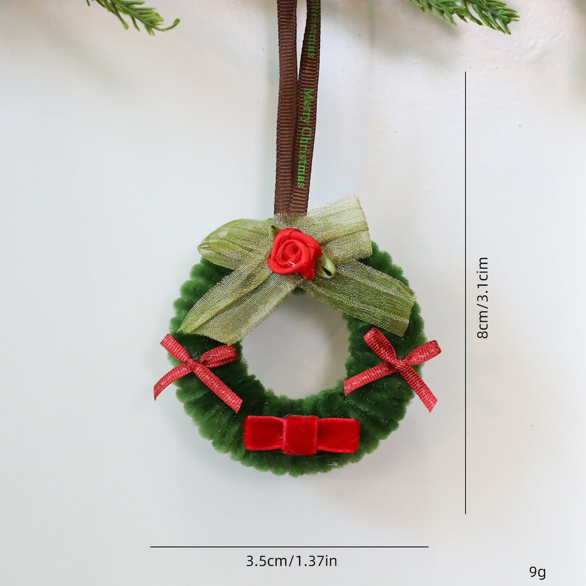Christmas Wreath Ornaments for Festive Tree Decor